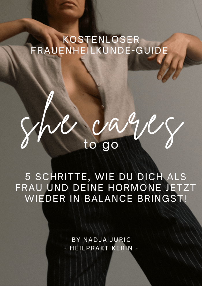 Frauenheilkunde-Guide “she cares to go” - deine Hormone im Gleichgewicht!